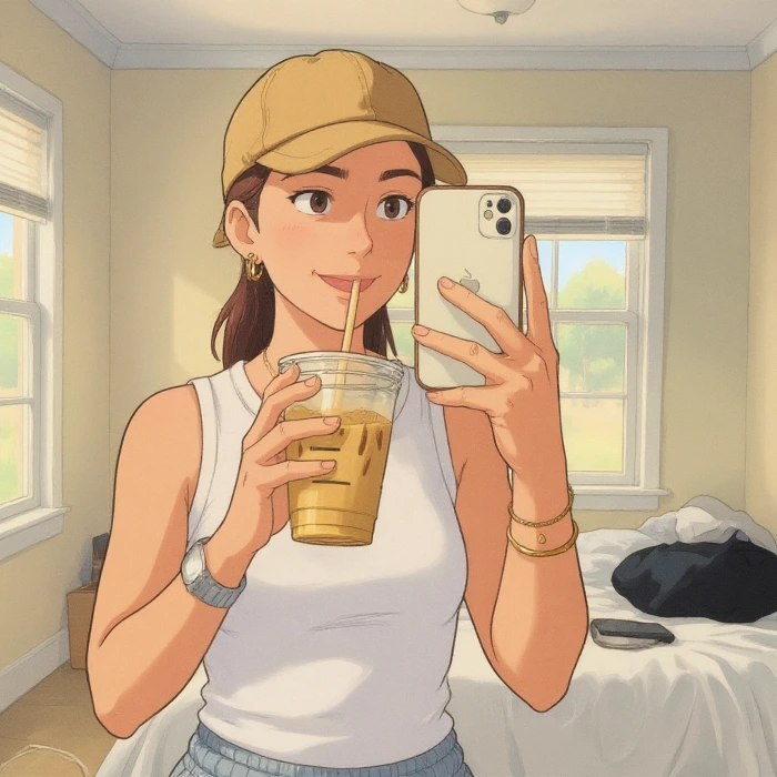 Anime art conversion result